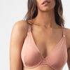 PROJECTME AMBITION PLUNGE ROSE FLEXI WIRE CONTOUR NURSING AND PREGNANCY BRA AND AMBITION HIGH WAISTED BRIEF BLACK
