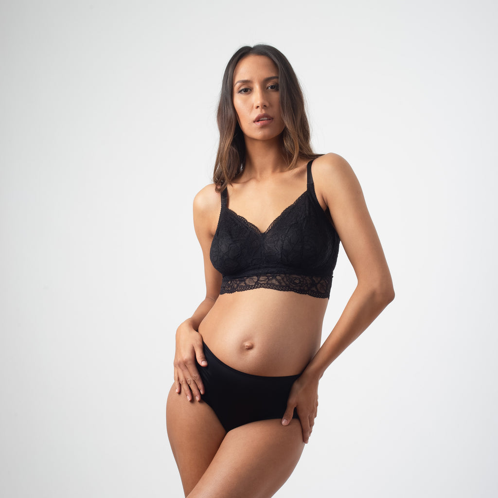 PROJECTME HEROINE BLACK BRALETTE - WIRE-FREE MATERNITY