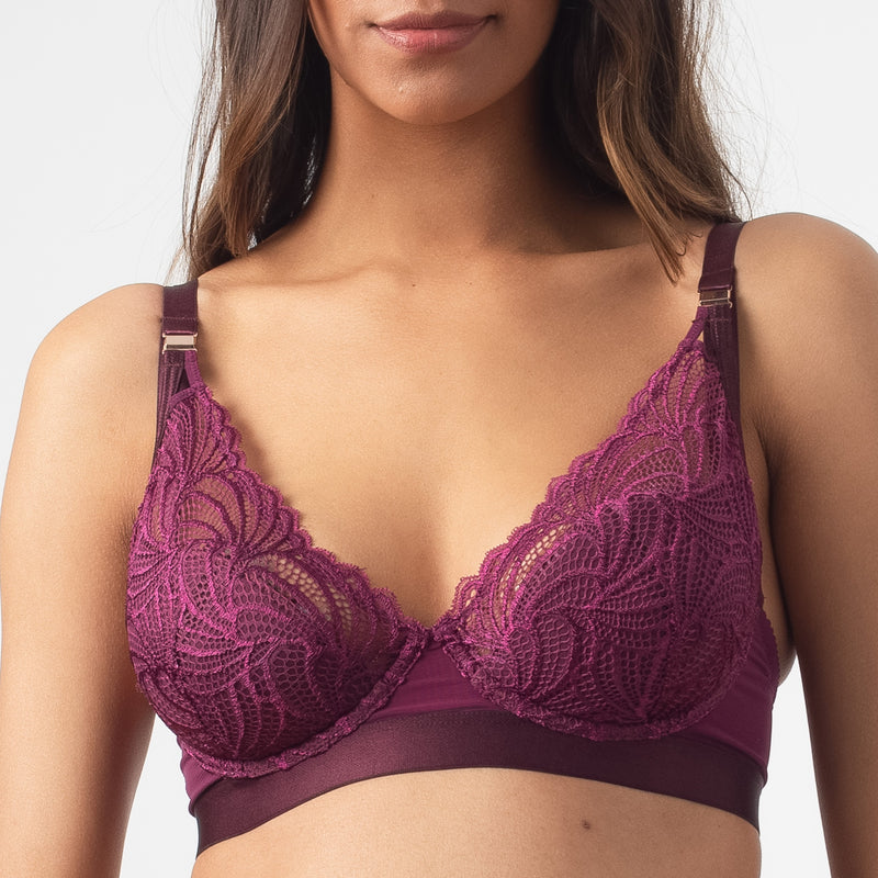 Warrior amethyst nursing bra by projectme for breastfeeding