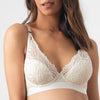 PROJECTME WARRIOR PLUNGE IVORY CONTOUR NURSING BRA - FLEXI UNDERWIRE WITH WARRIOR IVORY BIKINI 